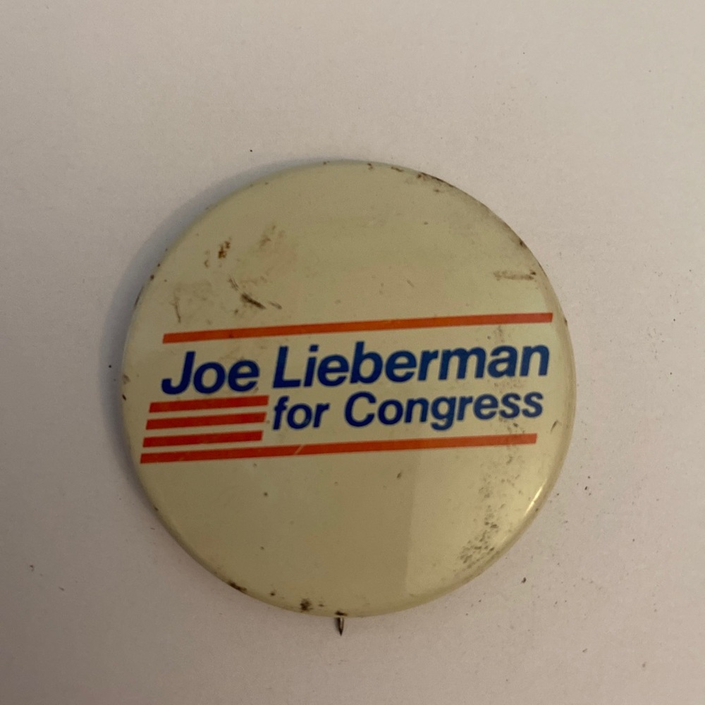 Vintage Joe Lieberman for Congress political button - Picture 1 of 3